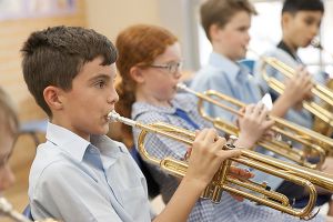 St Pius Catholic Primary School Enmore - students playing the trumpet